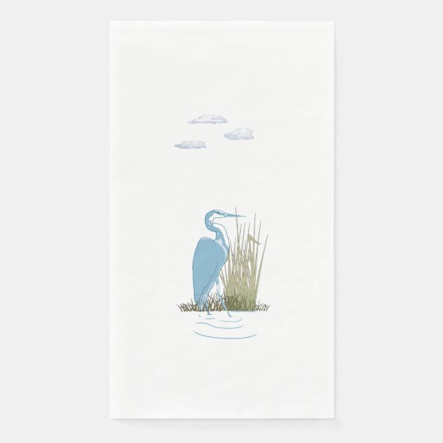 Tranquil Heron Napkin (Front)
