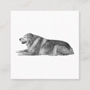 Tranquil Impress, Shaded Motif Square Business Card