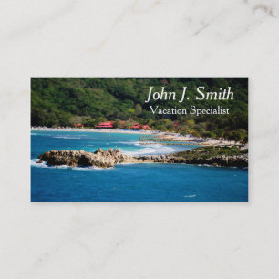 Tranquil Island Paradise Labadee Haiti Business Card