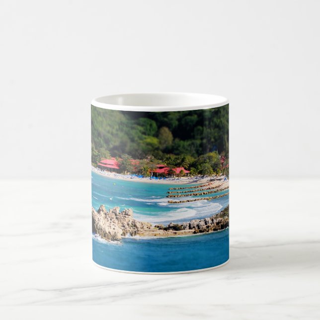 Tranquil Island Paradise Labadee Haiti Coffee Mug (Center)