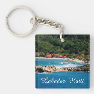 Tranquil Island Paradise Labadee Haiti Key Ring