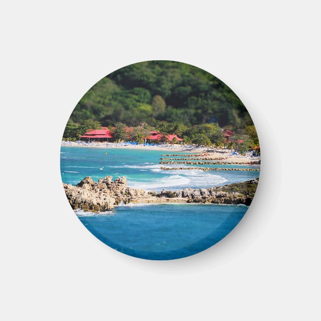 Tranquil Island Paradise Labadee Haiti Magnet (Front)