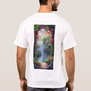 Tranquil Japanese Garden Archway T-Shirt