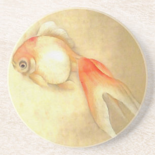 Tranquil Japanese Goldfish Coaster