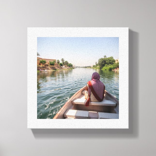 Tranquil Journey on the Nile Canvas Print (Front)