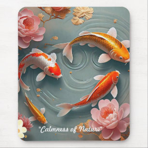 "Tranquil Koi Sanctuary" Mouse Pad