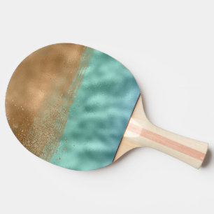Tranquil Lagoon Colourful Abstract Pattern Ping Pong Paddle