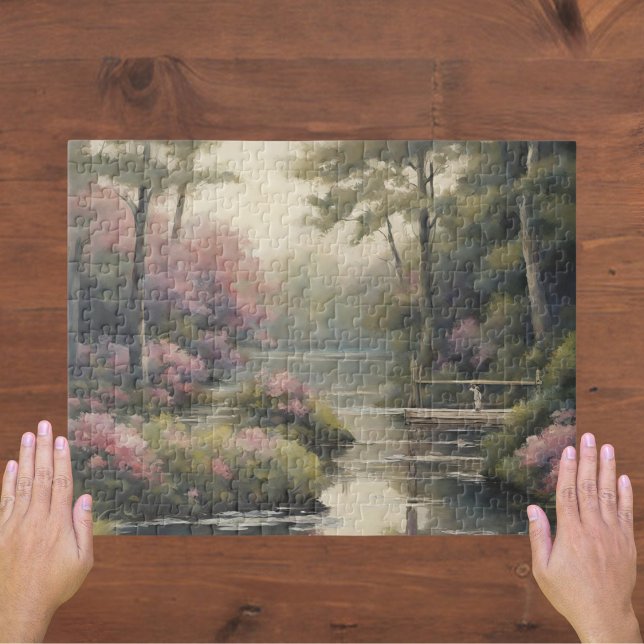Tranquil Lake Puzzle, 11" x 14", 252 pieces Jigsaw Puzzle (Creator Uploaded)