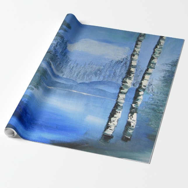 Tranquil Lake Wrapping Paper (Unrolled)