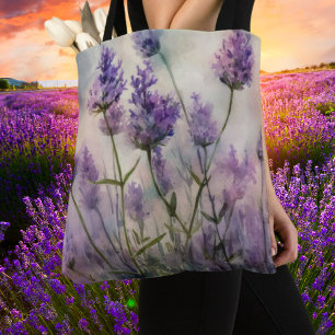 Tranquil Lavender Fields Tote Bag