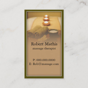 Tranquil Massage Therapist Business Card