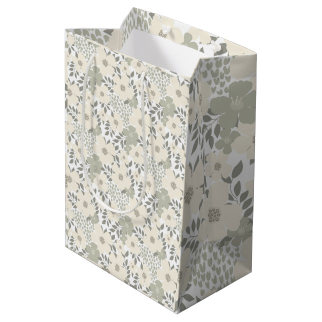 Tranquil meadow medium gift bag (Back Angled)