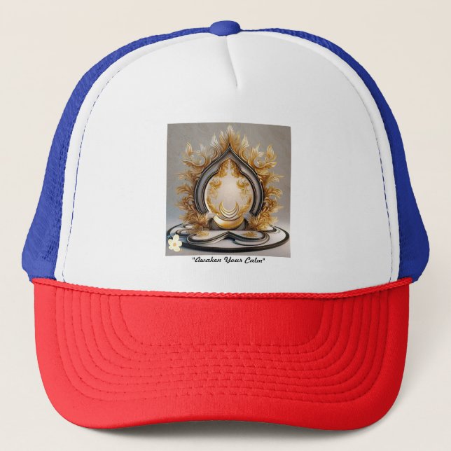 "Tranquil Mindful Journey" Trucker Hat (Front)