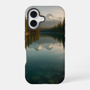 Tranquil mountain lake iPhone 16 case