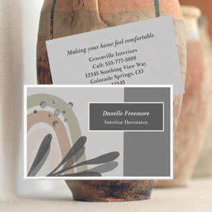 Tranquil Nature-Themed Abstract Business Card