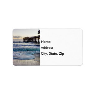 Tranquil New Year Address Label