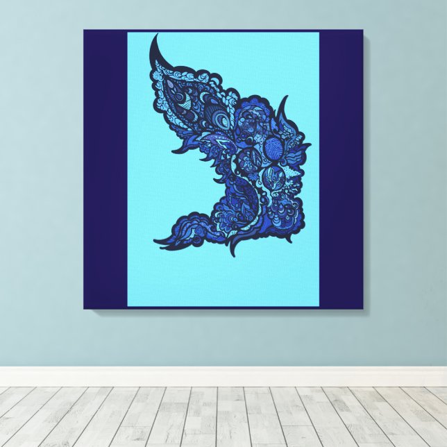 Tranquil Oasis Canvas Print (Insitu(Wood Floor))