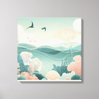 Tranquil Ocean Wall Art – Coastal Beach Waves