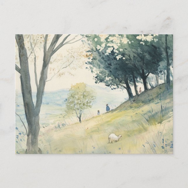 Tranquil Pasture   Postcard (Front)