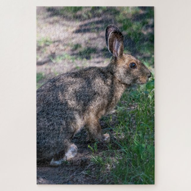 Tranquil Rabbit: Resting in Nature Jigsaw Puzzle (Vertical)