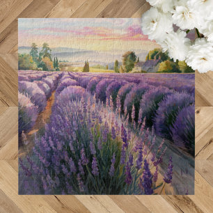 Tranquil Relaxing Lavender Scenery  Jigsaw Puzzle