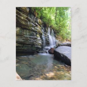 Tranquil Relaxing Summer Waterfall - Tennessee Postcard