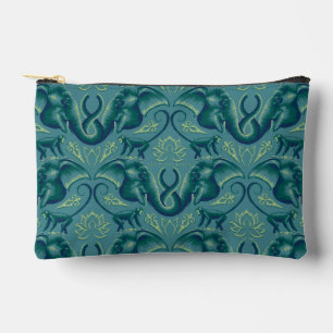 Tranquil Safari Tapestry Pattern - The White Lotus Accessory Pouch