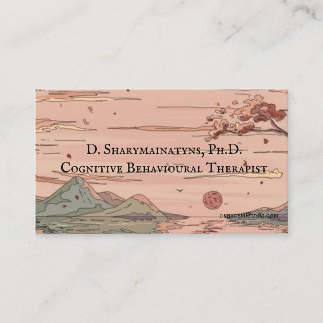 Tranquil Scene Professional  Business Card (Front)