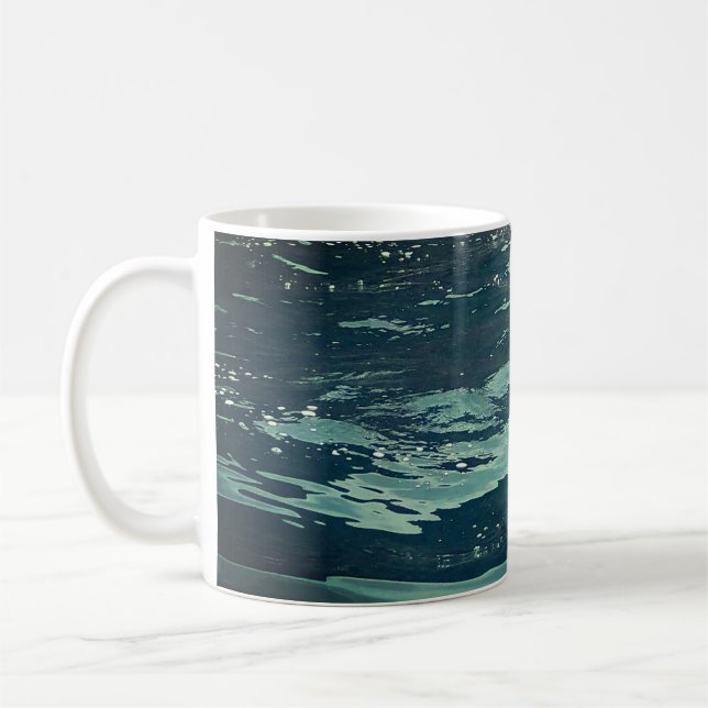 Tranquil Sea Waves Calm Marine Landscape Coffee Mug (Left)