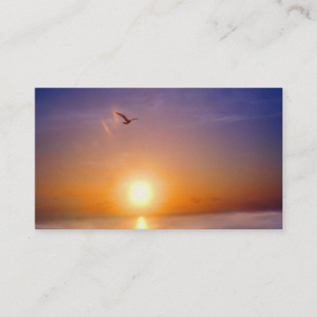 Tranquil Seascape Two Sided Appointment Card (Front)