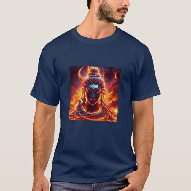 Tranquil Shiva Art T-Shirt (Front)