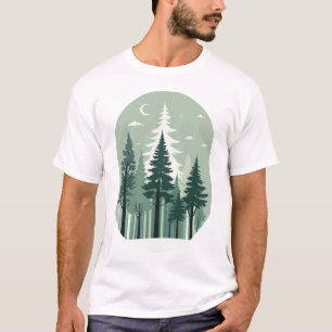 Tranquil Silhouette Forest T-Shirt