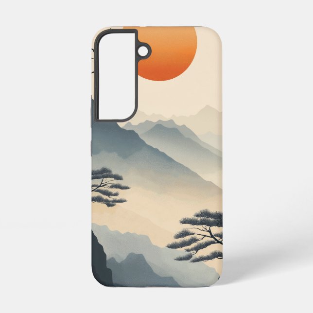 Tranquil Sunrise Peaks Phone Case (Back)