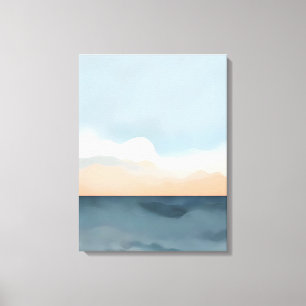 Tranquil Sunset Over the Mountains Canvas Print