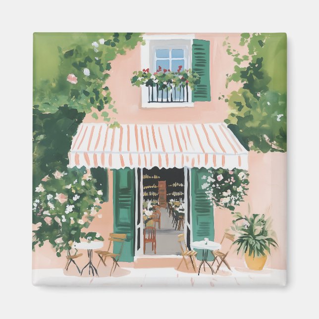 Tranquil Terrace in Rome Magnet (Front)