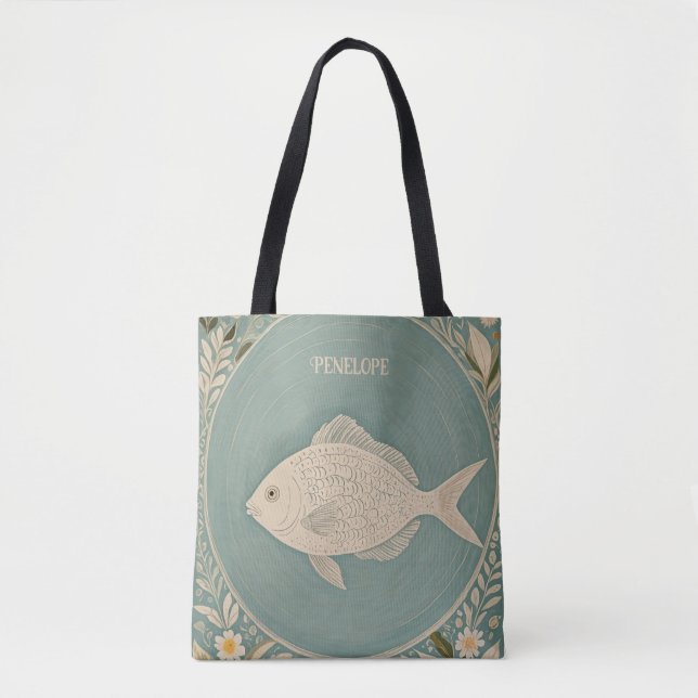 Tranquil Tides Personalized Tote Bag (Front)
