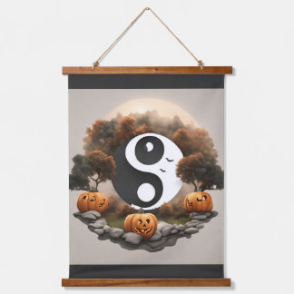Tranquil Treats: Zen Halloween Aesthetics Hanging Tapestry