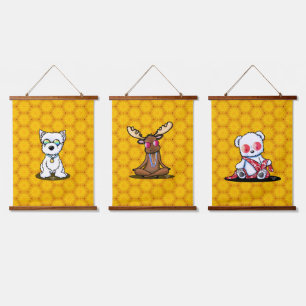 Tranquil Trio KiniArt Hanging Tapestry