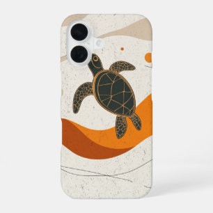 Tranquil Turtle Journey iPhone 16 Case