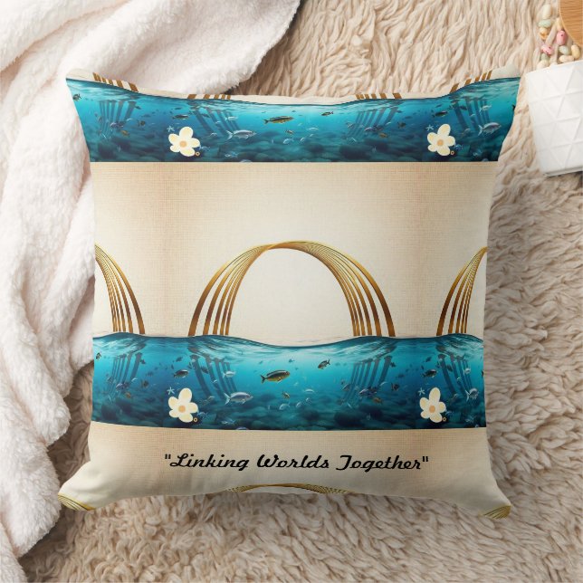 "Tranquil Waters Flow" Cushion (Blanket)