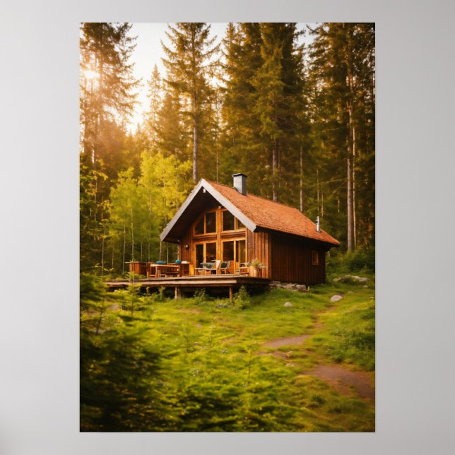 Tranquil Woodland Retreat – Cottage & Sauna Sereni Poster (Front)