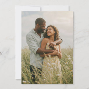 Tranquil Yellow Floral Photo Invitation