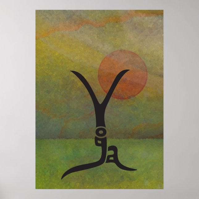 Tranquil Yoga Poster (Front)