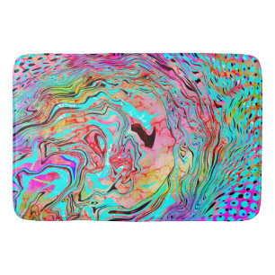 Tranquillity Abstract Fluid Art    Bath Mat