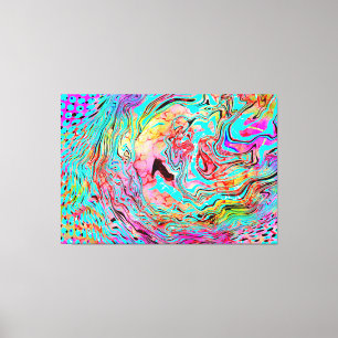 Tranquillity Abstract Fluid Art   Canvas Print
