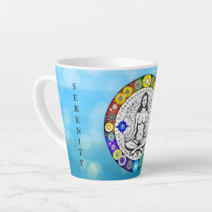 Tranquillity and Serenity Peaceful Medication Latte Mug