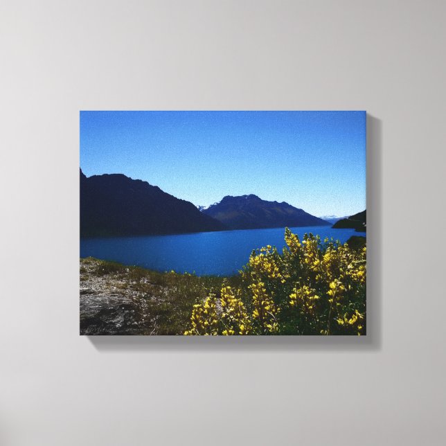 Tranquillity Blues South Island, New Zealand Canva Canvas Print (Front)