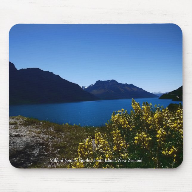 Tranquillity Blues South Island, New Zealand Mouse Pad (Front)