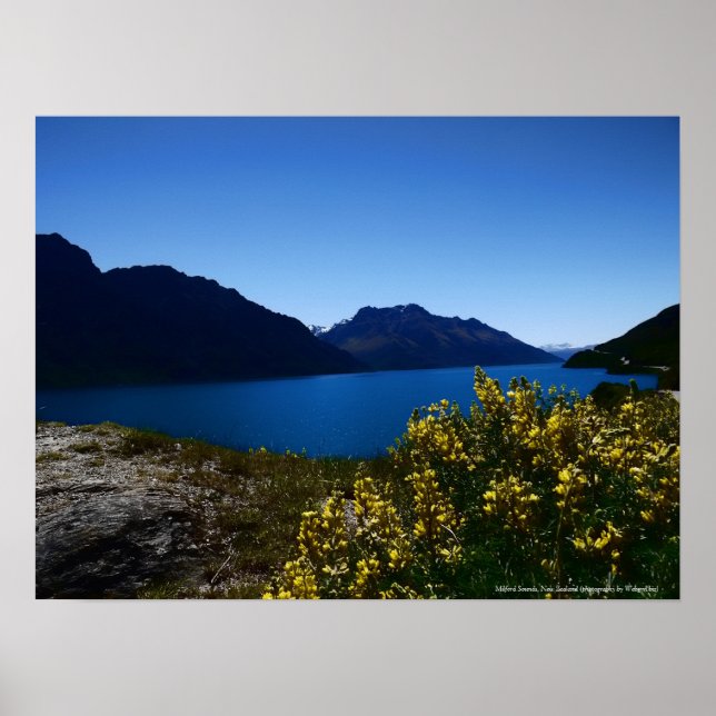 Tranquillity Blues South Island, New Zealand Poste Poster (Front)