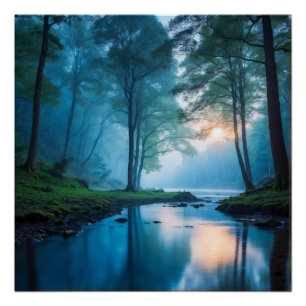 Tranquillity by the Bend Poster